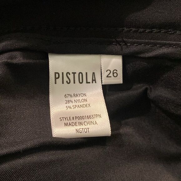 Women’s PISTOLA ALINE NIGHT OUT Black Pants - Picture 9 of 10